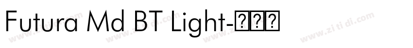 Futura Md BT Light字体转换